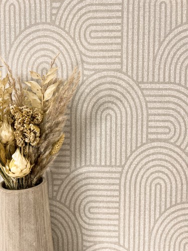 Newroom vliestapete taupe - vliestapete,
