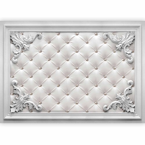 Lederoptik diamant blumen - lederoptik,