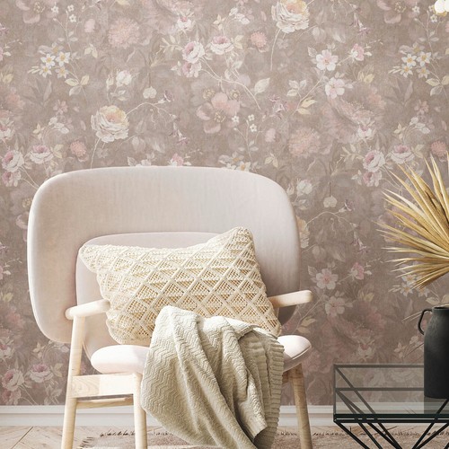 Vliestapete blumen muster - vliestapete,