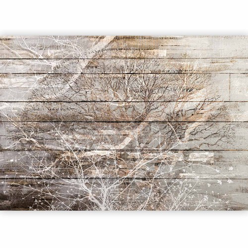 Baum holzoptik bretter vlies - baum,