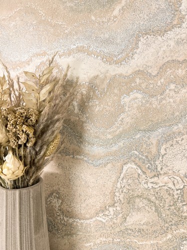 Newroom vliestapete beige - vliestapete,