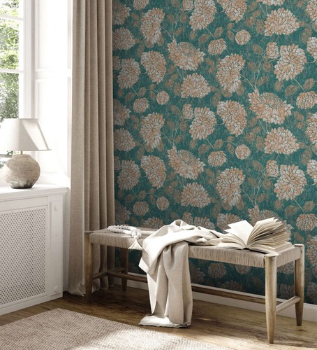 Florale tapete mit - florale,