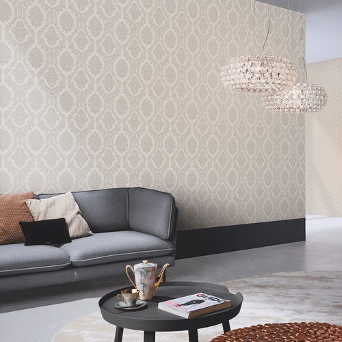 Vliestapete damast ornamente - vliestapete,